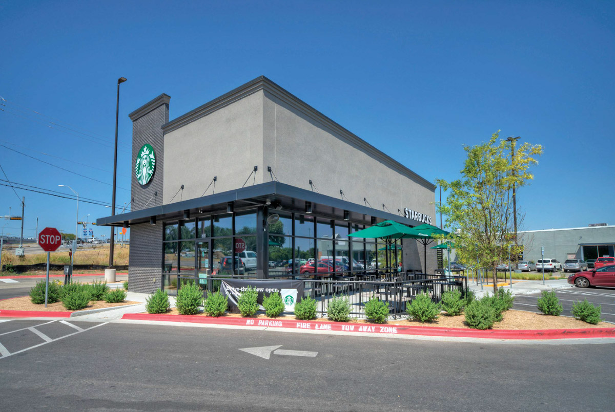 Starbucks storefront